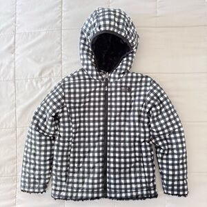 The North Face Reversible Mossbud Swirl Jacket | Kids 6 | Black/White Checkered